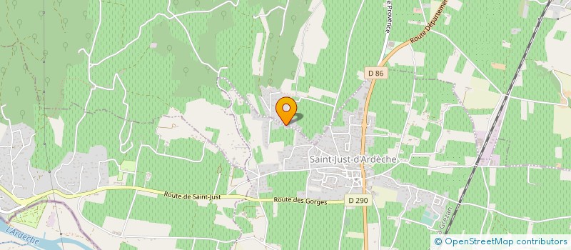 localisation de l'entreprise EARL COULANGE FREDERIC à SAINT-MARCEL-D'ARDECHE