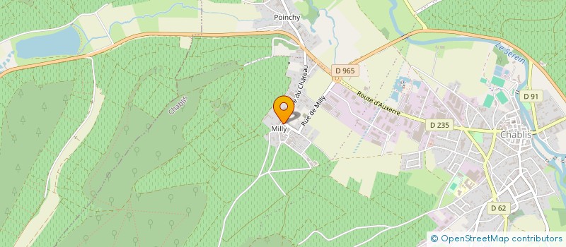 localisation de l'entreprise EARL COULAUDIN BUSSY à CHABLIS