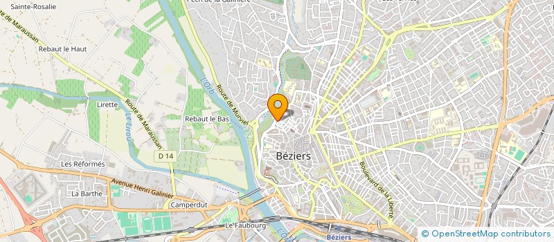 localisation de l'entreprise EARL COULOUMA  BEZIERS