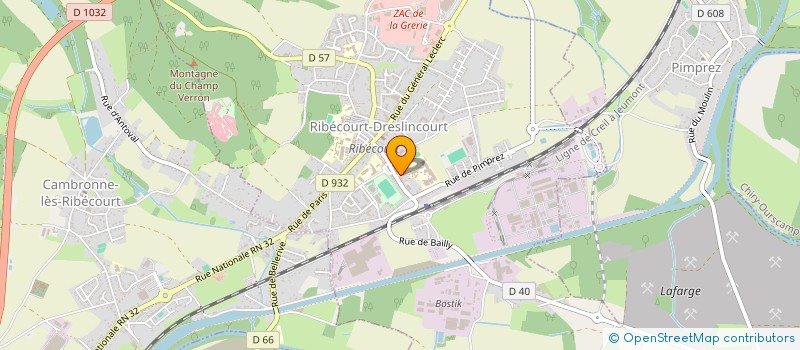 localisation de l'entreprise EARL COURBOIN  RIBECOURT-DRESLINCOURT