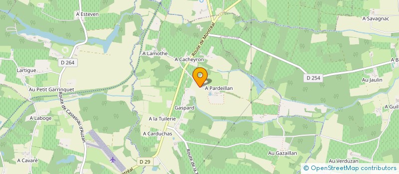 localisation de l'entreprise EARL COURNET  BRETAGNE D'ARMAGNAC