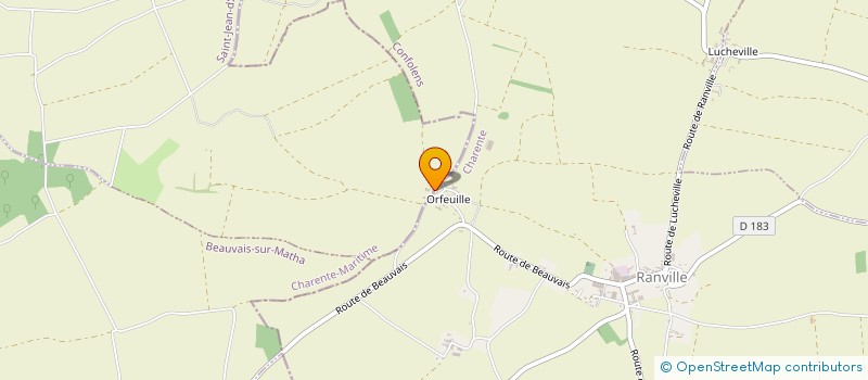 localisation de l'entreprise EARL COURONNAUD à RANVILLE-BREUILLAUD