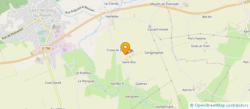 localisation de l'entreprise EARL COURTOT à SAINT-NICOLAS-DU-PELEM