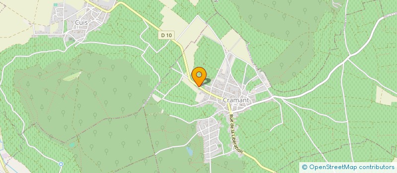 localisation de l'entreprise EARL COUSINAT ET FILS à CRAMANT