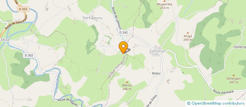 localisation de l'entreprise EARL COUSINIA  LARRIBAR-SORHAPURU