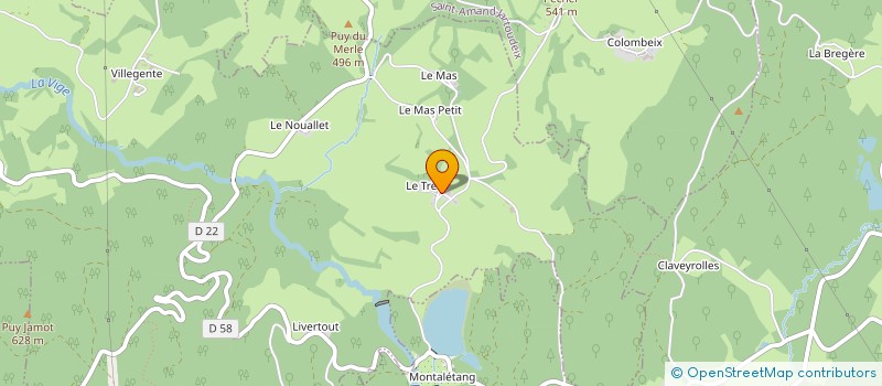 localisation de l'entreprise EARL COUSSEIROUX à SAINT-PRIEST-PALUS