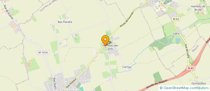 localisation de l'entreprise EARL COUSTENOBLE  FOURNES-EN-WEPPES