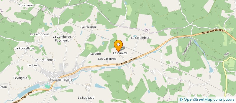 localisation de l'entreprise EARL COYRAL à FOSSEMAGNE