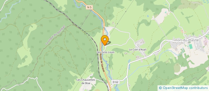 localisation de l'entreprise EARL CRETET DU MOULIN à FORT-DU-PLASNE