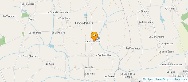 localisation de l'entreprise EARL CREUZET CHC à LA DOMINELAIS