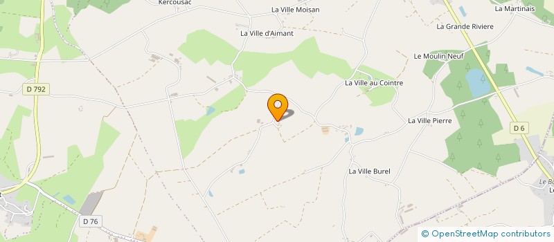 localisation de l'entreprise EARL CROIX DE LA HAUTE VILLE à LE MENE