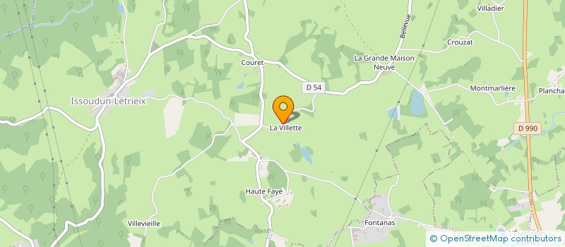 localisation de l'entreprise EARL CROUTEIX à LEPAUD