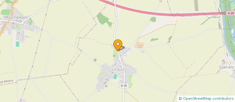 localisation de l'entreprise EARL CUVELIER ET FILLES à ABLAINCOURT-PRESSOIR