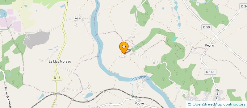 localisation de l'entreprise EARL D'AGNAS à EXIDEUIL-SUR-VIENNE