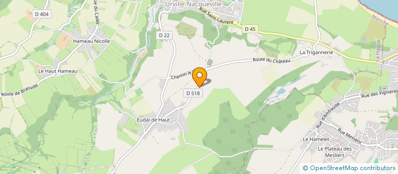 localisation de l'entreprise EARL D'AMFREDAL à LA HAGUE