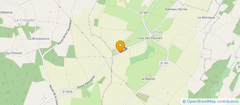 localisation de l'entreprise EARL D'ANTIGNAC à CERNAY