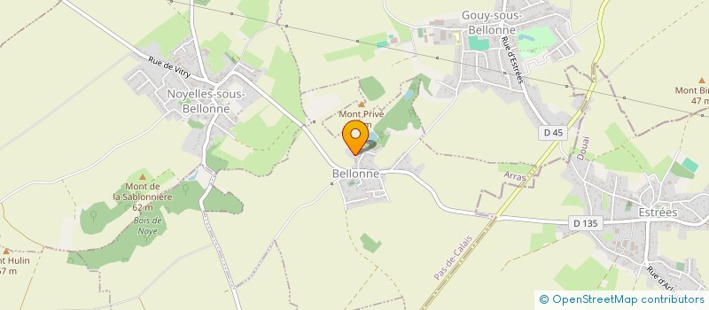 localisation de l'entreprise EARL D ARRAS à BELLONNE