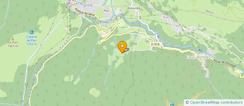 localisation de l'entreprise EARL D'ARTIGUES à LARUNS