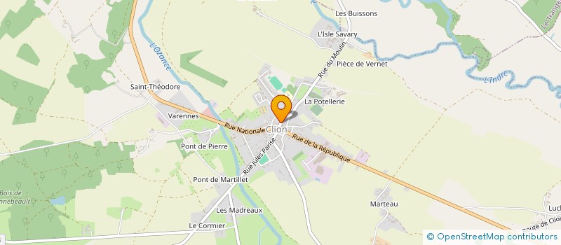 localisation de l'entreprise EARL D'AUGNIAIS à FLERE-LA-RIVIERE