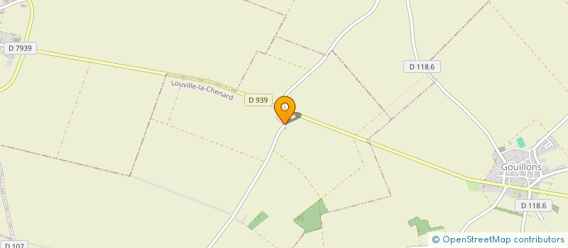 localisation de l'entreprise EARL D'AUVILLIERS GENET à LOUVILLE-LA-CHENARD