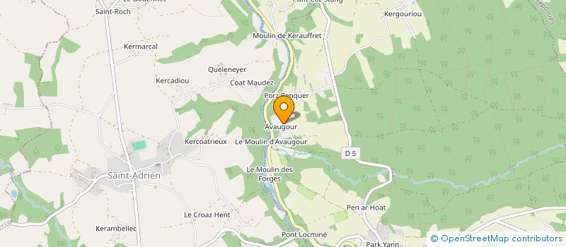 localisation de l'entreprise EARL D'AVAUGOUR à SAINT-PEVER