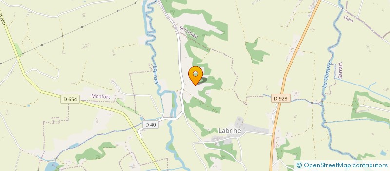 localisation de l'entreprise EARL D'EMBONNEAU  SOLOMIAC