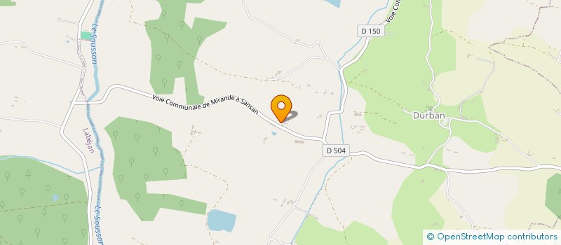 localisation de l'entreprise EARL D ENTODON  DURBAN