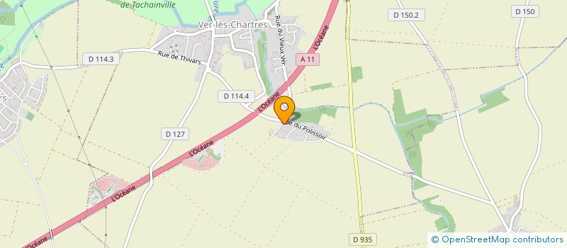 localisation de l'entreprise EARL D'HOUDOUENNE à VER-LES-CHARTRES