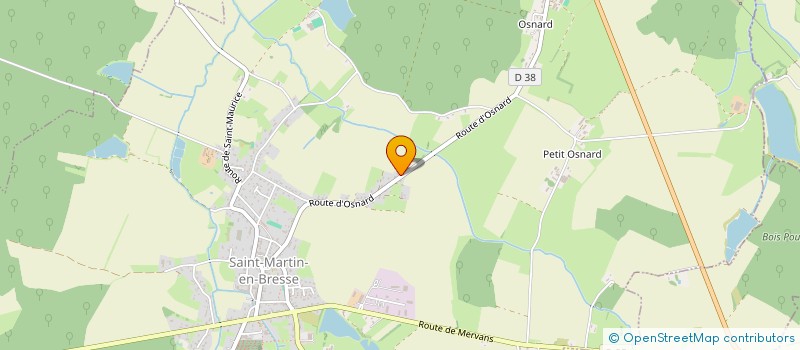 localisation de l'entreprise EARL D'OSNARD à SAINT-MARTIN-EN-BRESSE