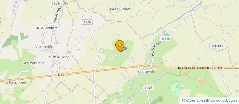 localisation de l'entreprise EARL D'OZEVILLE à TOCQUEVILLE