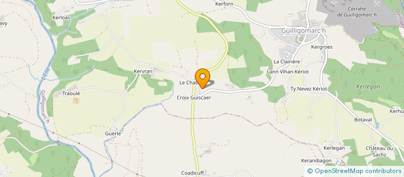 localisation de l'entreprise EARL D2L  GUILLIGOMARC'H