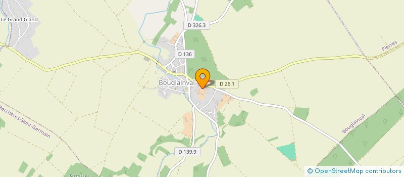 localisation de l'entreprise EARL DAIGNEAU à BOUGLAINVAL