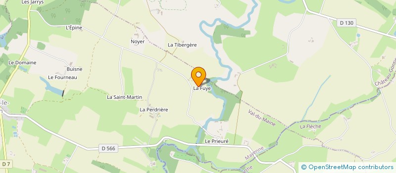 localisation de l'entreprise EARL DAMAY à VAL-DU-MAINE