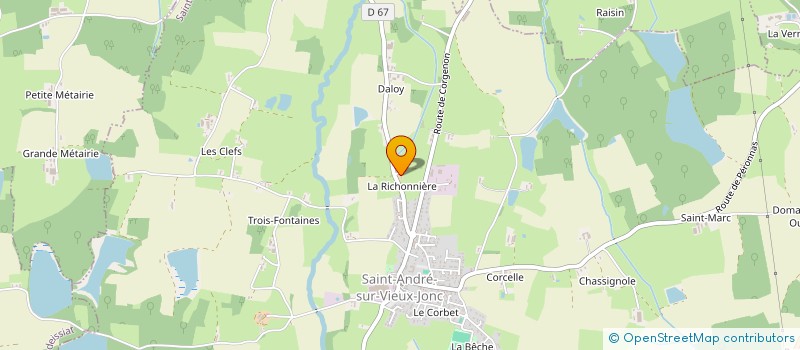 localisation de l'entreprise EARL DAMIANS  SAINT-ANDRE-SUR-VIEUX-JONC