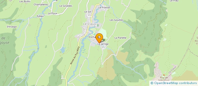 localisation de l'entreprise EARL DAMIEN LIADOUZE à LE CLAUX