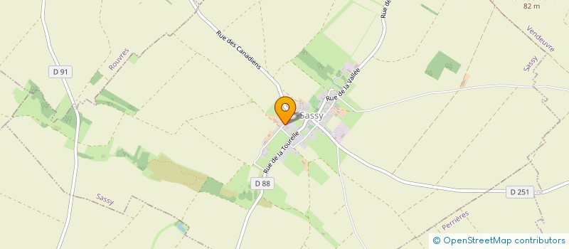 localisation de l'entreprise EARL DANNEVILLE LOUIS  SASSY