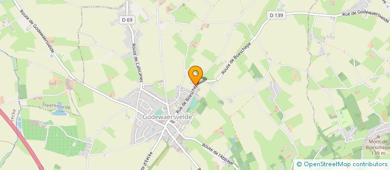 localisation de l'entreprise EARL DARROU à GODEWAERSVELDE
