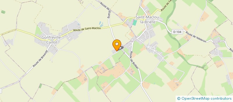 localisation de l'entreprise EARL DAUBEUF  SAINT-MACLOU-LA-BRIERE