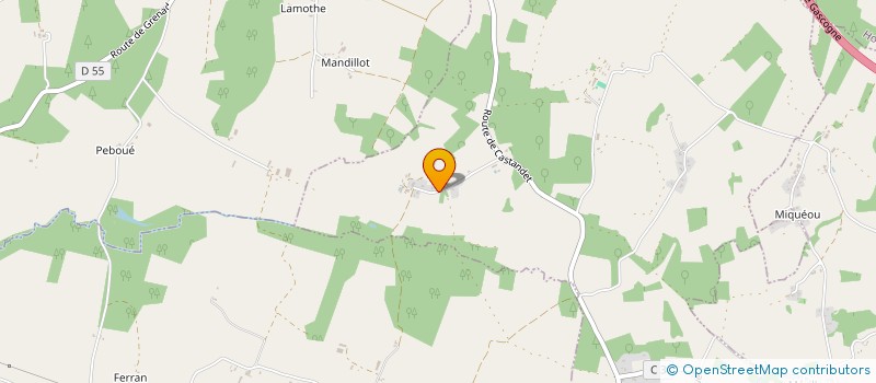 localisation de l'entreprise EARL DAUGREILH  CAZERES-SUR-L'ADOUR