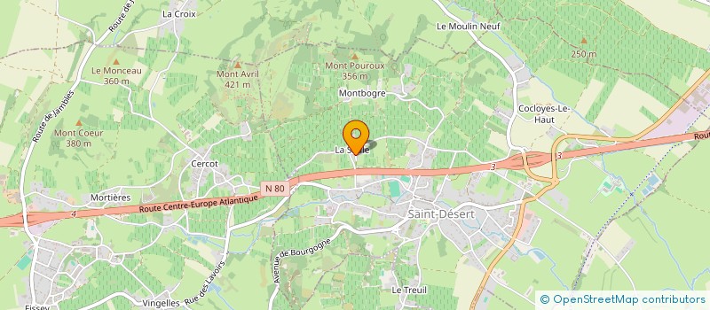localisation de l'entreprise EARL DAVANTURE REGIS à MONTAGNY-LES-BUXY