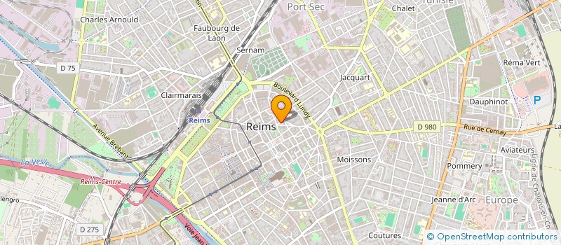 localisation de l'entreprise EARL DAVID  REIMS