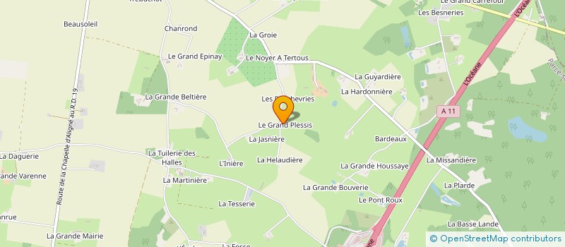 localisation de l'entreprise EARL DAVID CHRISTOPHE  AUVERS LE HAMON