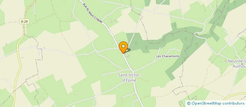 localisation de l'entreprise EARL DAVID DU BOIS  SAINT-VICTOR-D'EPINE