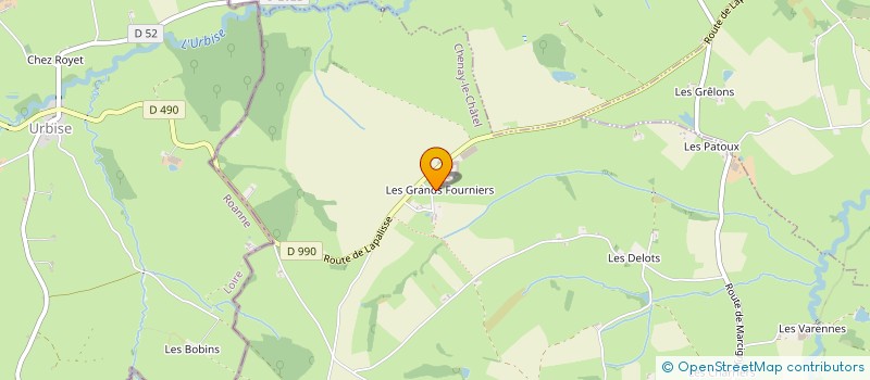 localisation de l'entreprise EARL DAVID LAFORET à CHENAY-LE-CHATEL