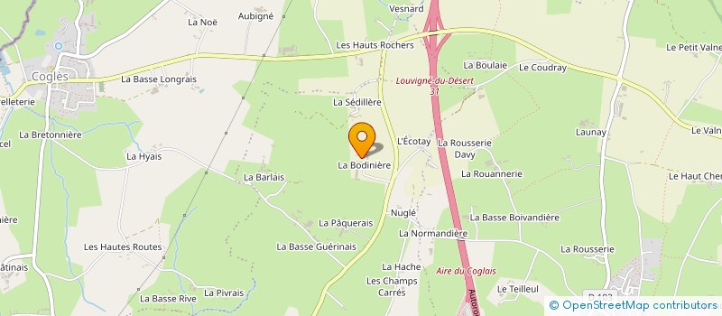 localisation de l'entreprise EARL DAVY à LES PORTES DU COGLAIS