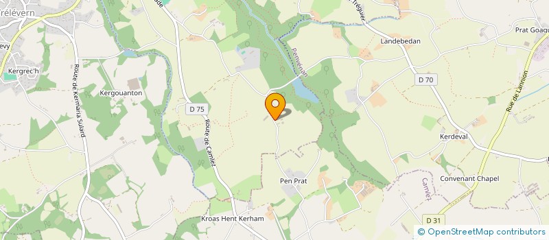 localisation de l'entreprise EARL DE BALAREN à TREVOU-TREGUIGNEC
