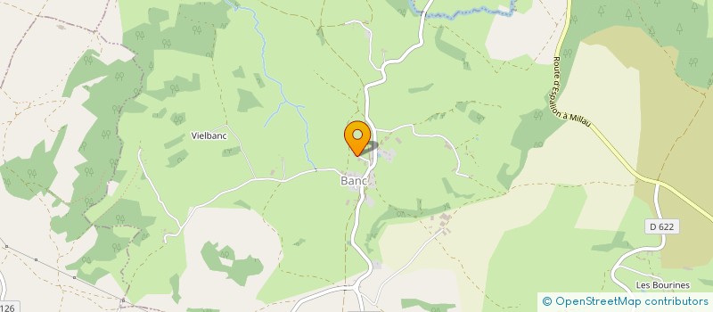 localisation de l'entreprise EARL DE BANC à BERTHOLENE