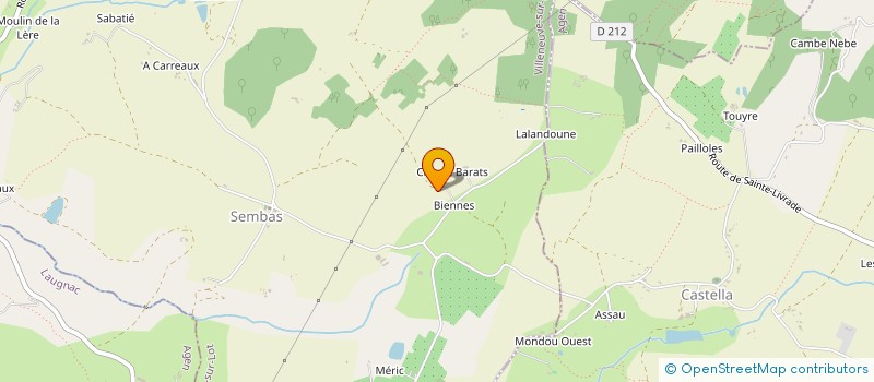 localisation de l'entreprise EARL DE BARBAT  SAINT SARDOS