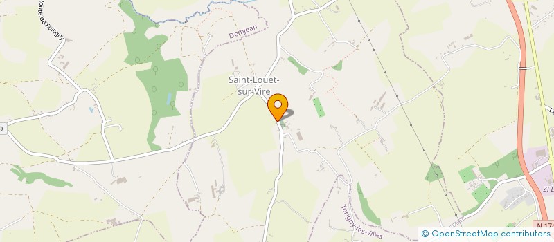 localisation de l'entreprise EARL DE BAZANVILLE à SAINT-LOUET-SUR-VIRE
