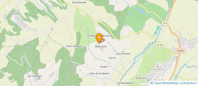 localisation de l'entreprise EARL DE BEAUCAIRE à LAUZERTE